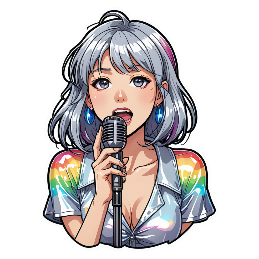 Anime Idol (holographic) — anime stickers