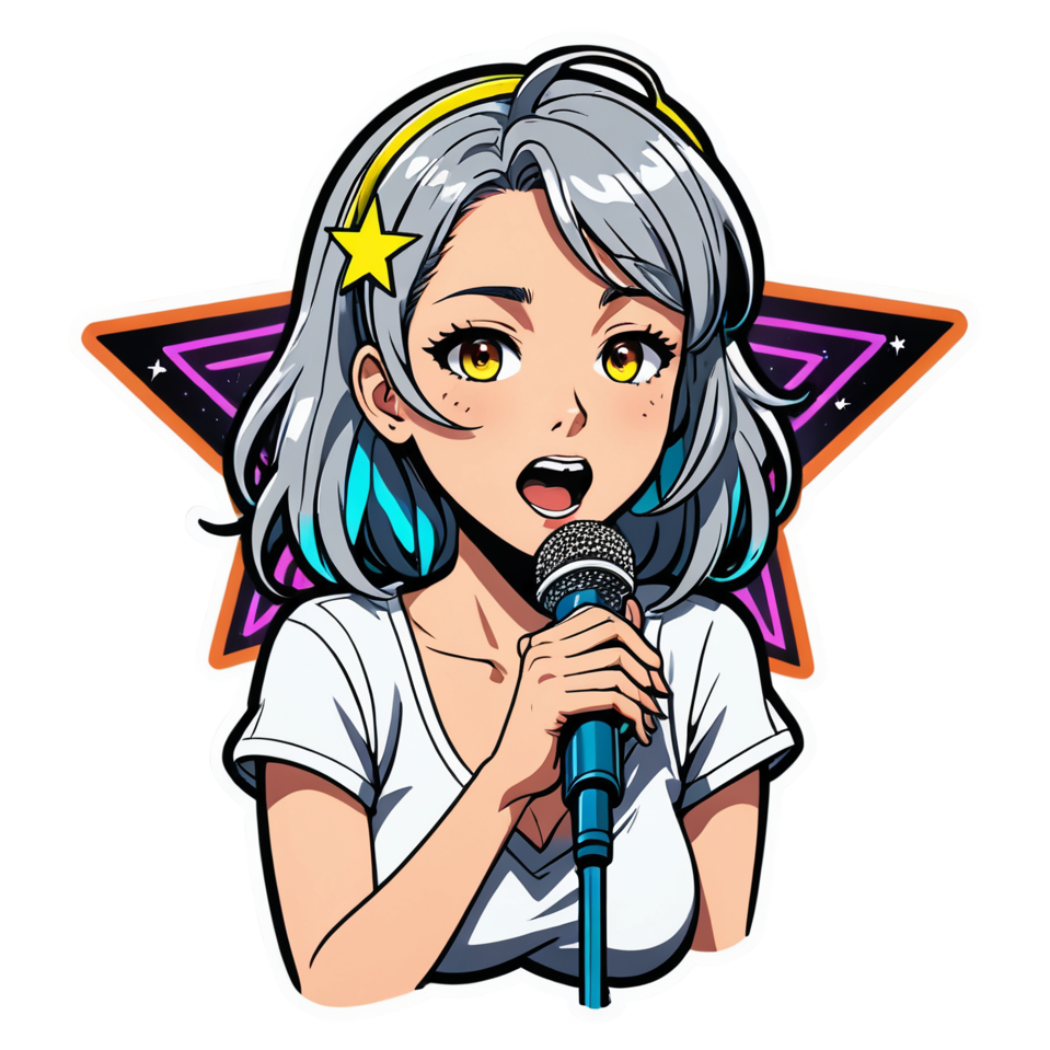 Anime Idol (neon) — anime stickers