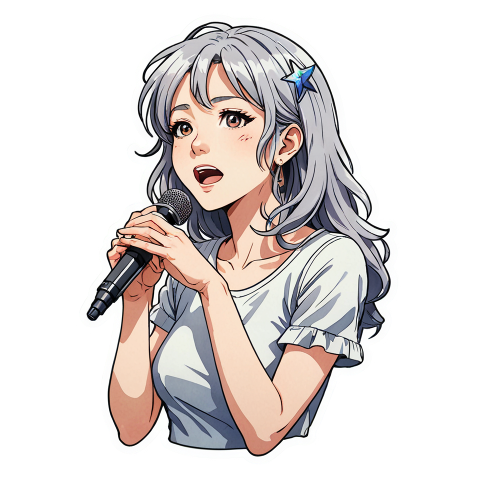 Anime Idol (watercolor) — anime stickers