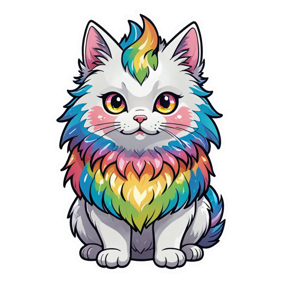 Magical Pet (holographic) — anime stickers