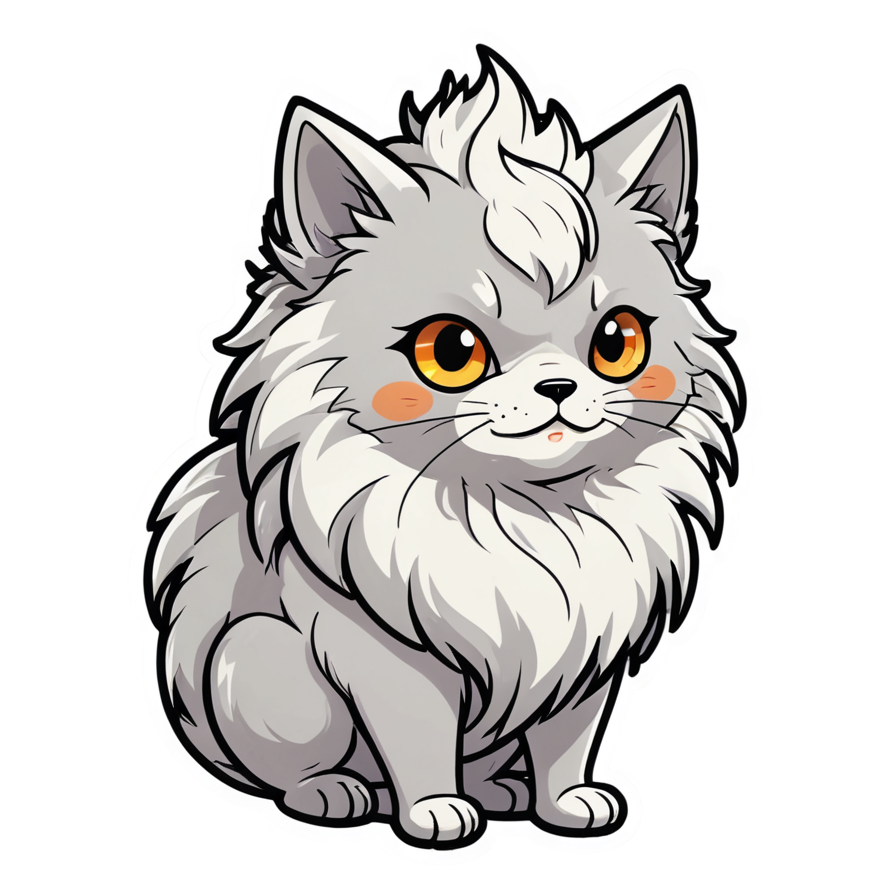 Magical Pet (lineart) — anime stickers