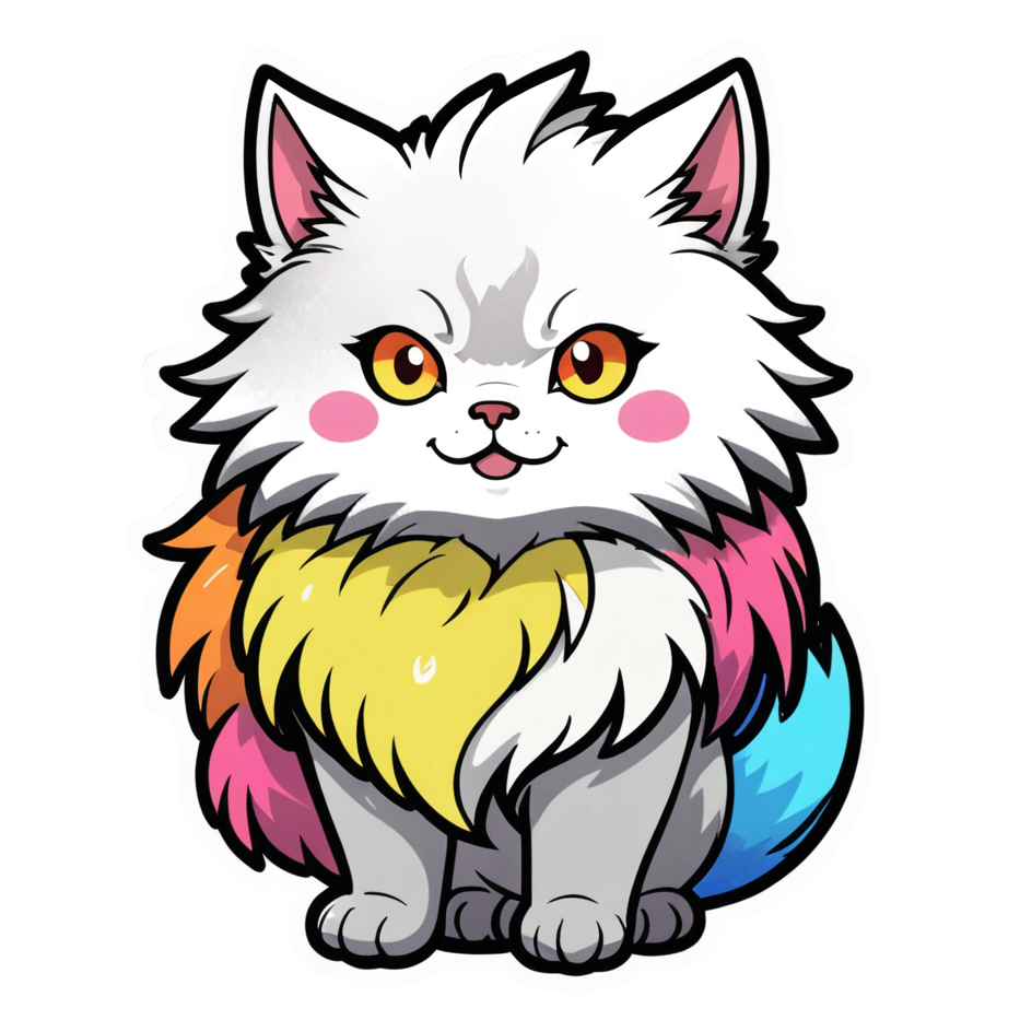 Magical Pet (neon) — anime stickers
