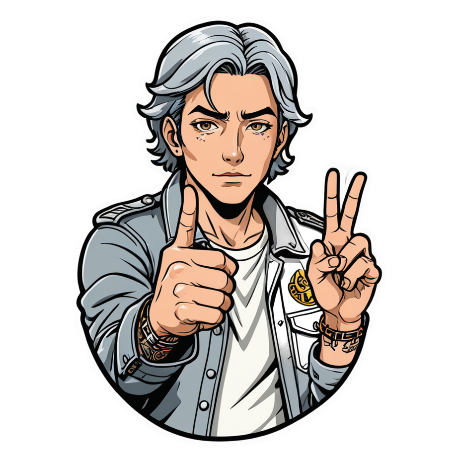 Mecha Pilot (tattoo) — anime stickers