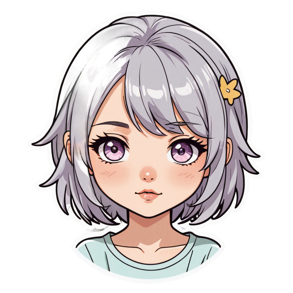 Pastel Anime Girl (kawaii) — kawaii stickers