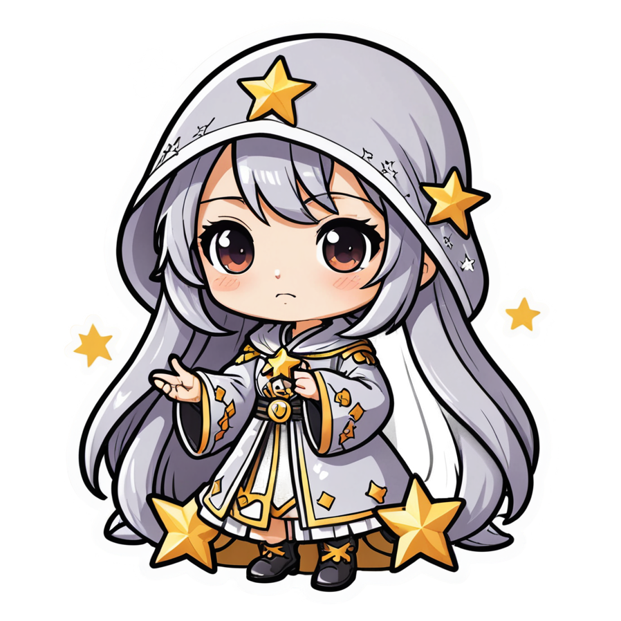 Star Mage (kawaii) — kawaii stickers