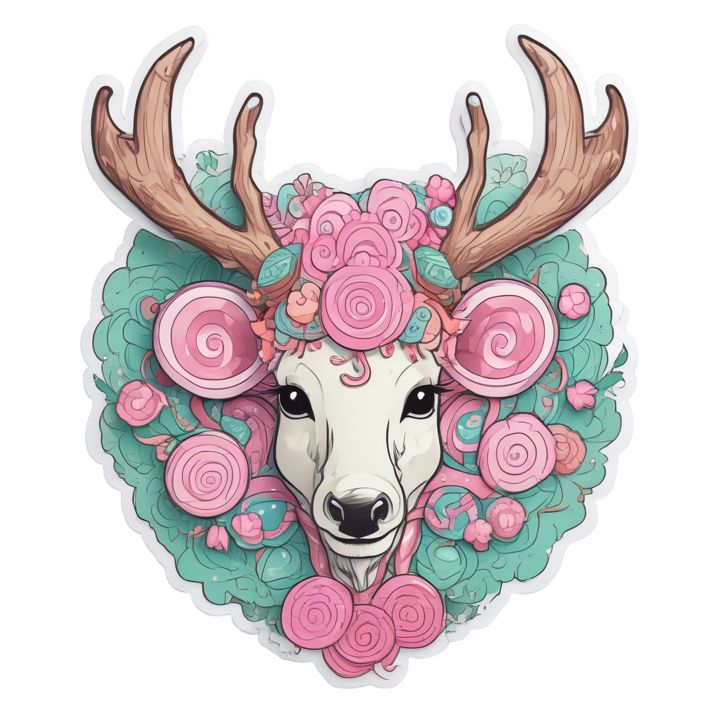 Antler Crest Candy — outdoorsman stickers