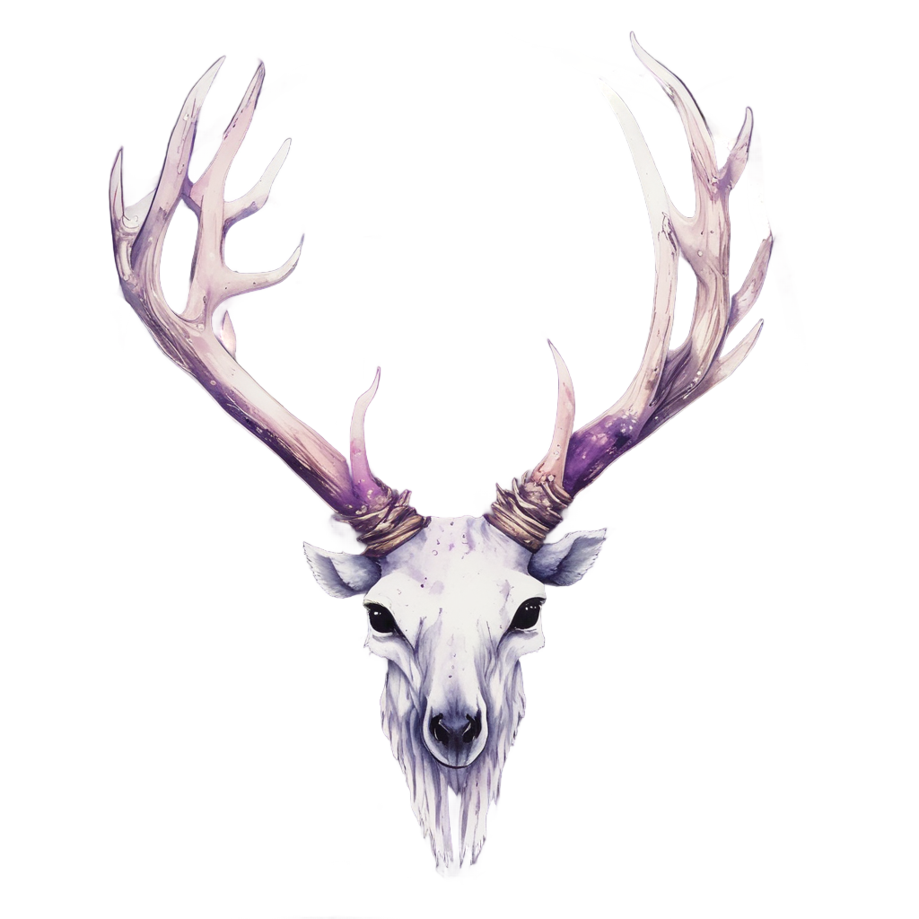 Antler Crest Galaxy — outdoorsman stickers