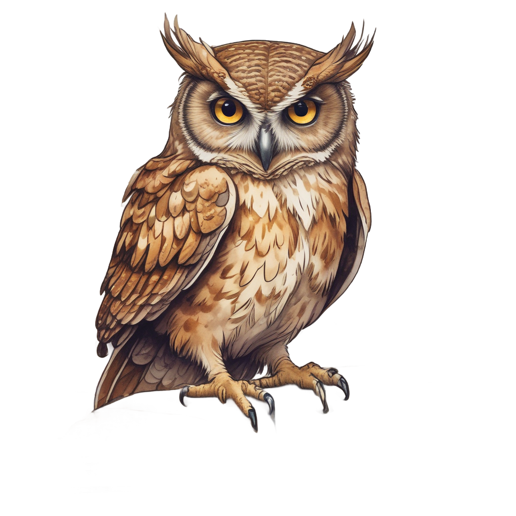 Antler Owl Sage — outdoorsman stickers