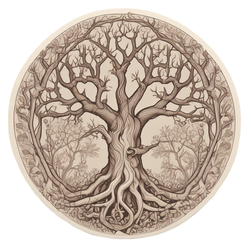 Antler Tree of Life — outdoorsman stickers