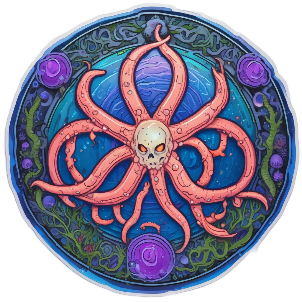 Aquatic Biohazard Coral — biohazard stickers