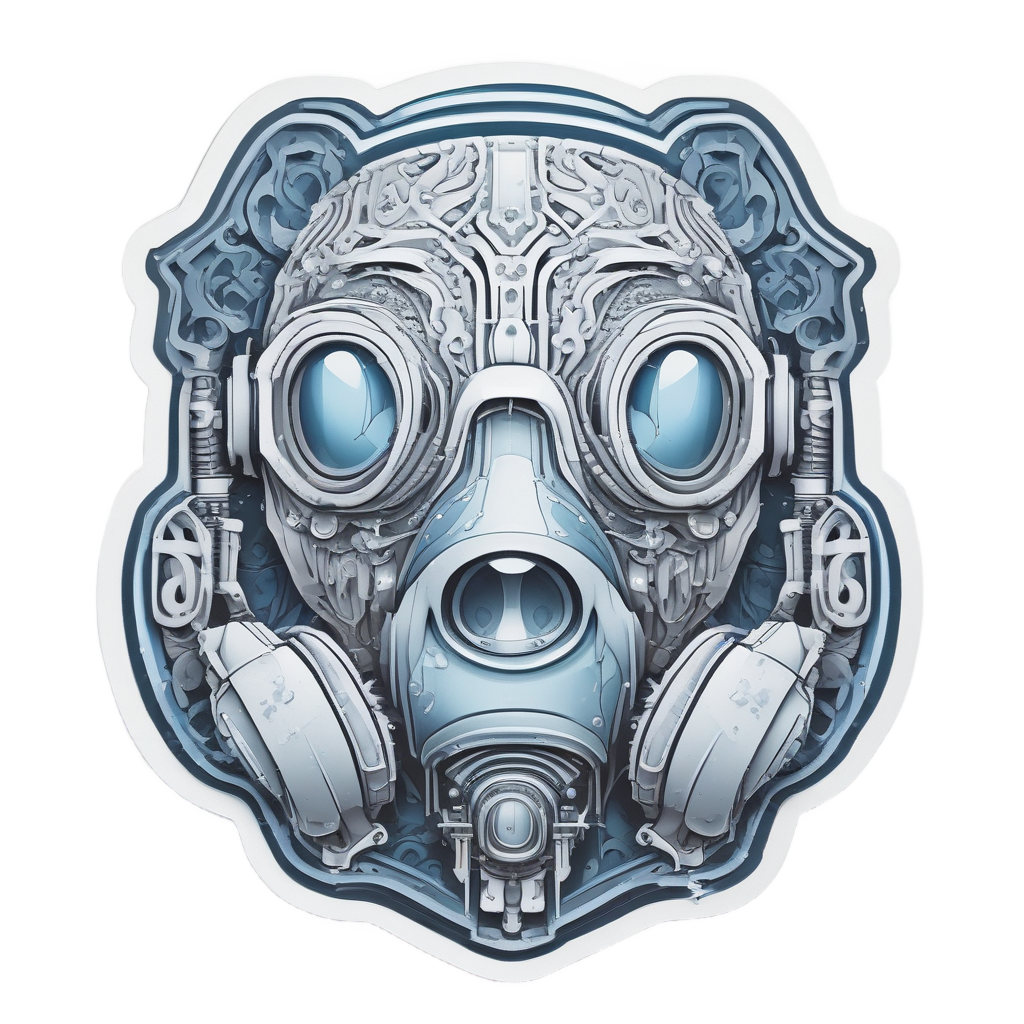 Arctic Explorer Gas Mask — gas mask stickers