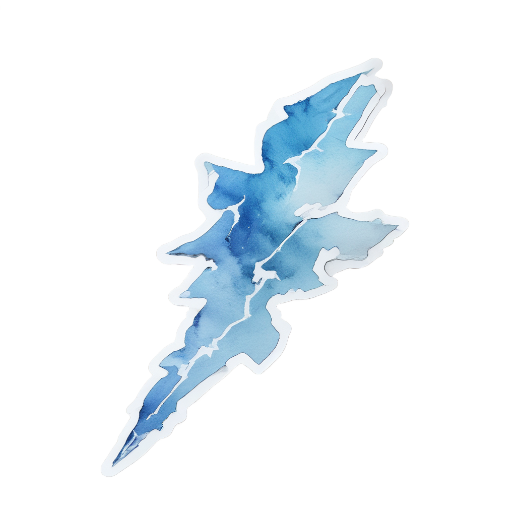 Arctic Ice Bolt — high voltage stickers