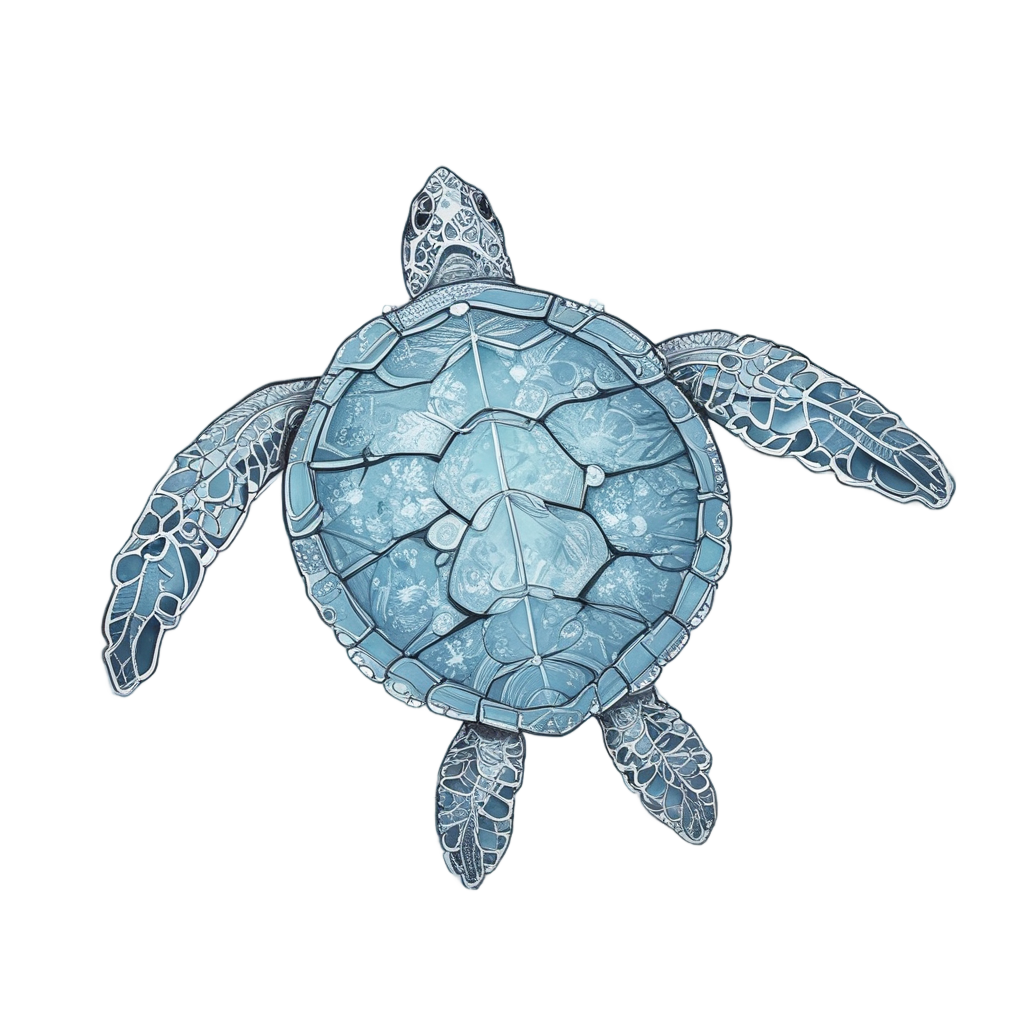 Arctic Ice Turtle — ocean nursery stickers
