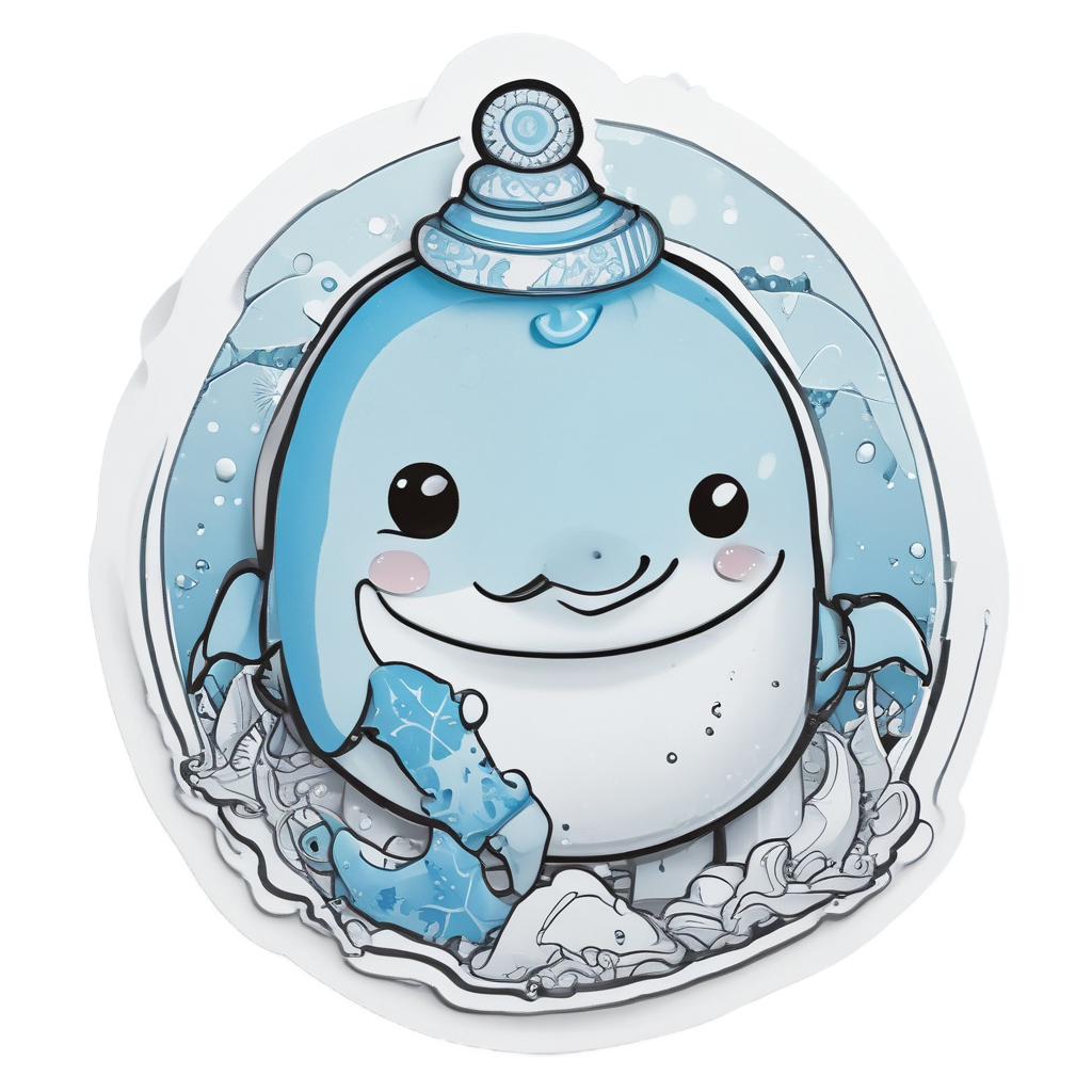 Arctic Narwhal Explorer — ocean nursery stickers
