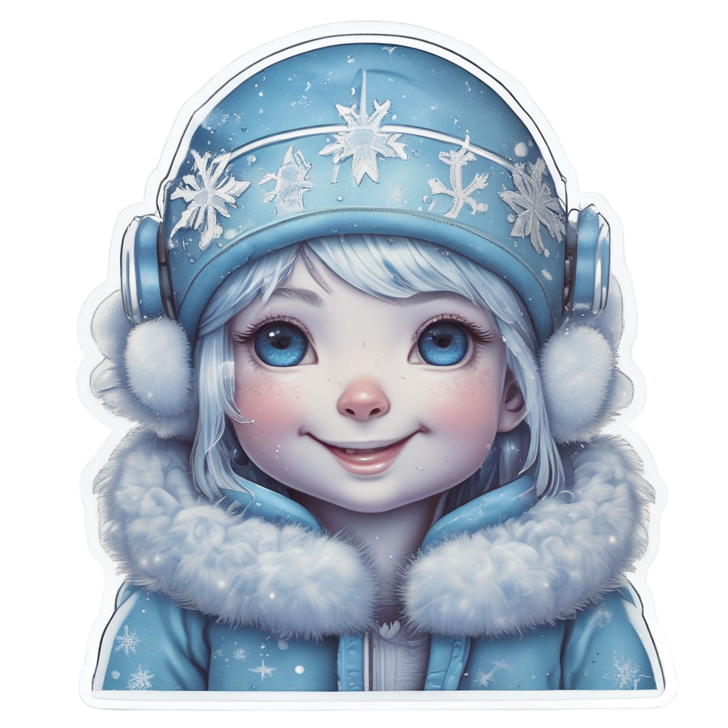 Arctic Snow Chick — farm nursery stickers