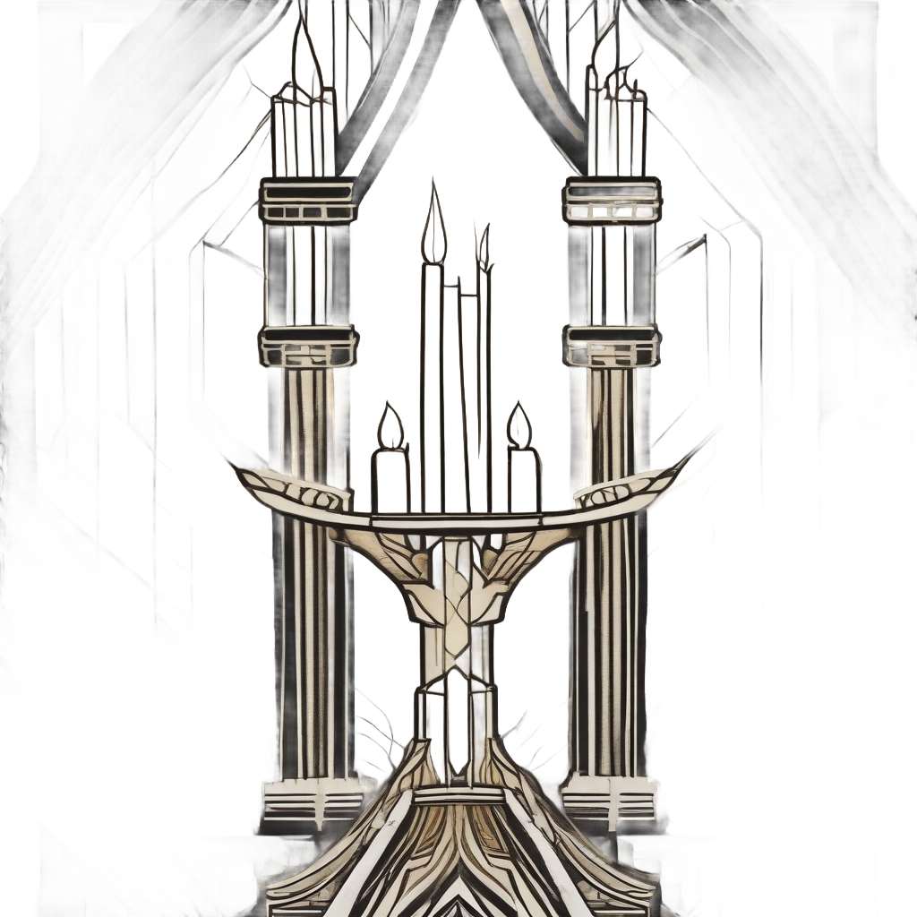 Art Deco Candelabra Bold — victorian gothic stickers