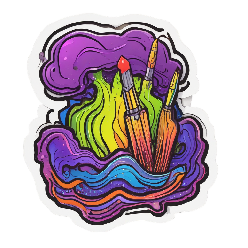 Artist Blob Painting — abstract & patterns stickers
