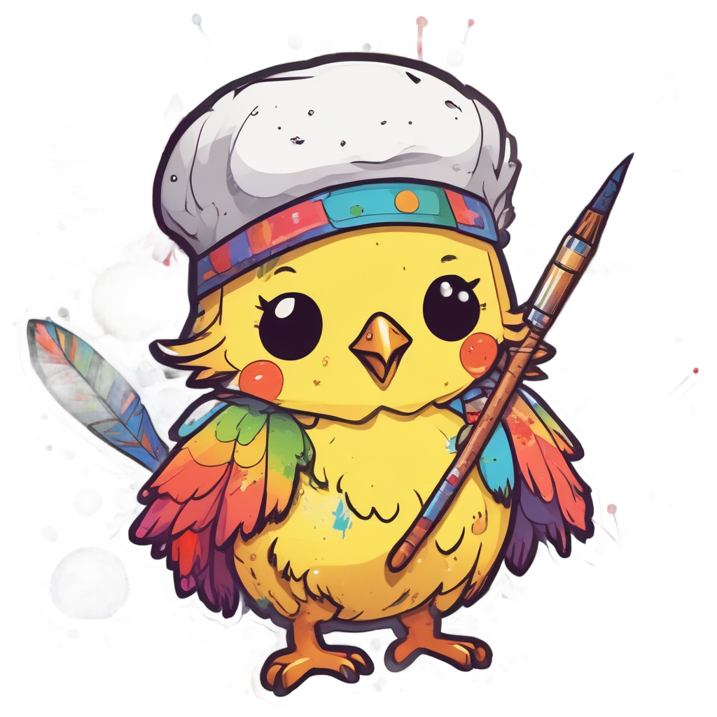 Artist Chick Palette — farm nursery stickers