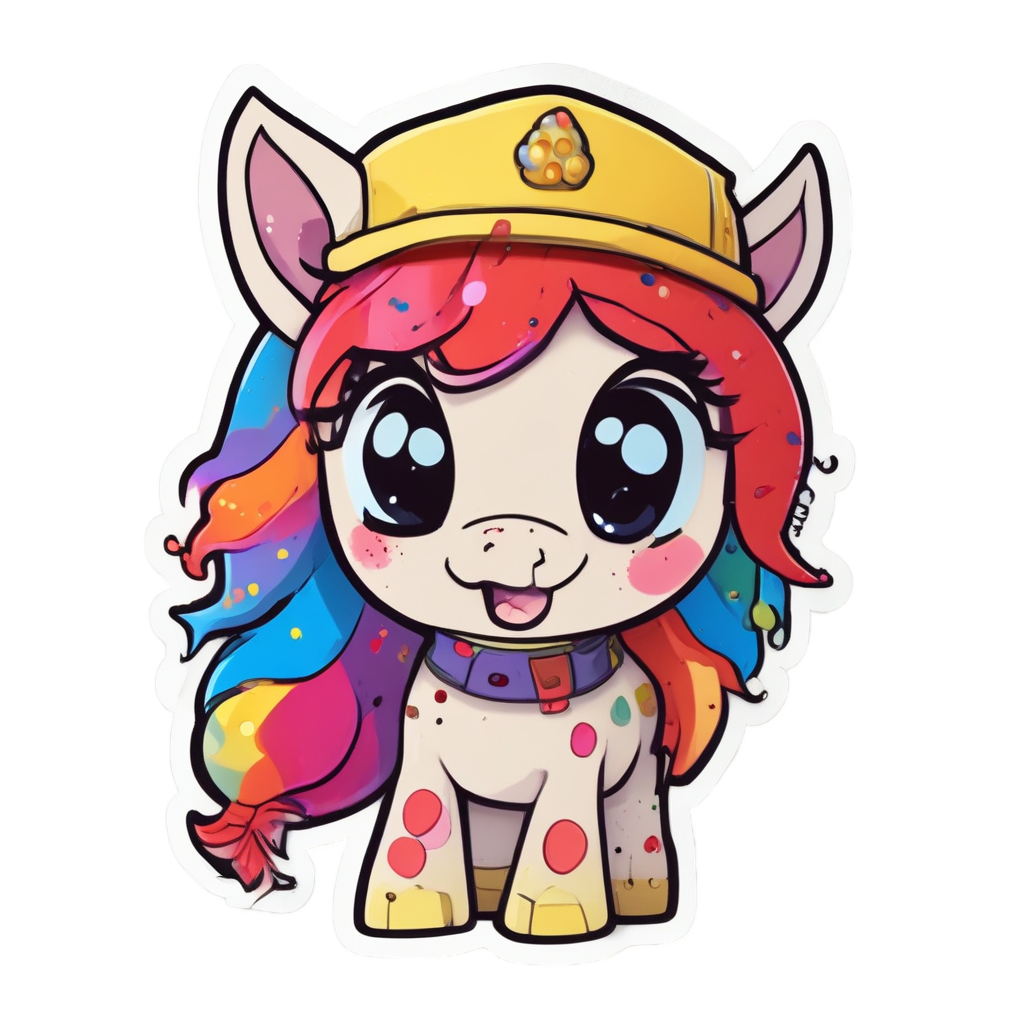 Artist Paint Pony — farm nursery stickers