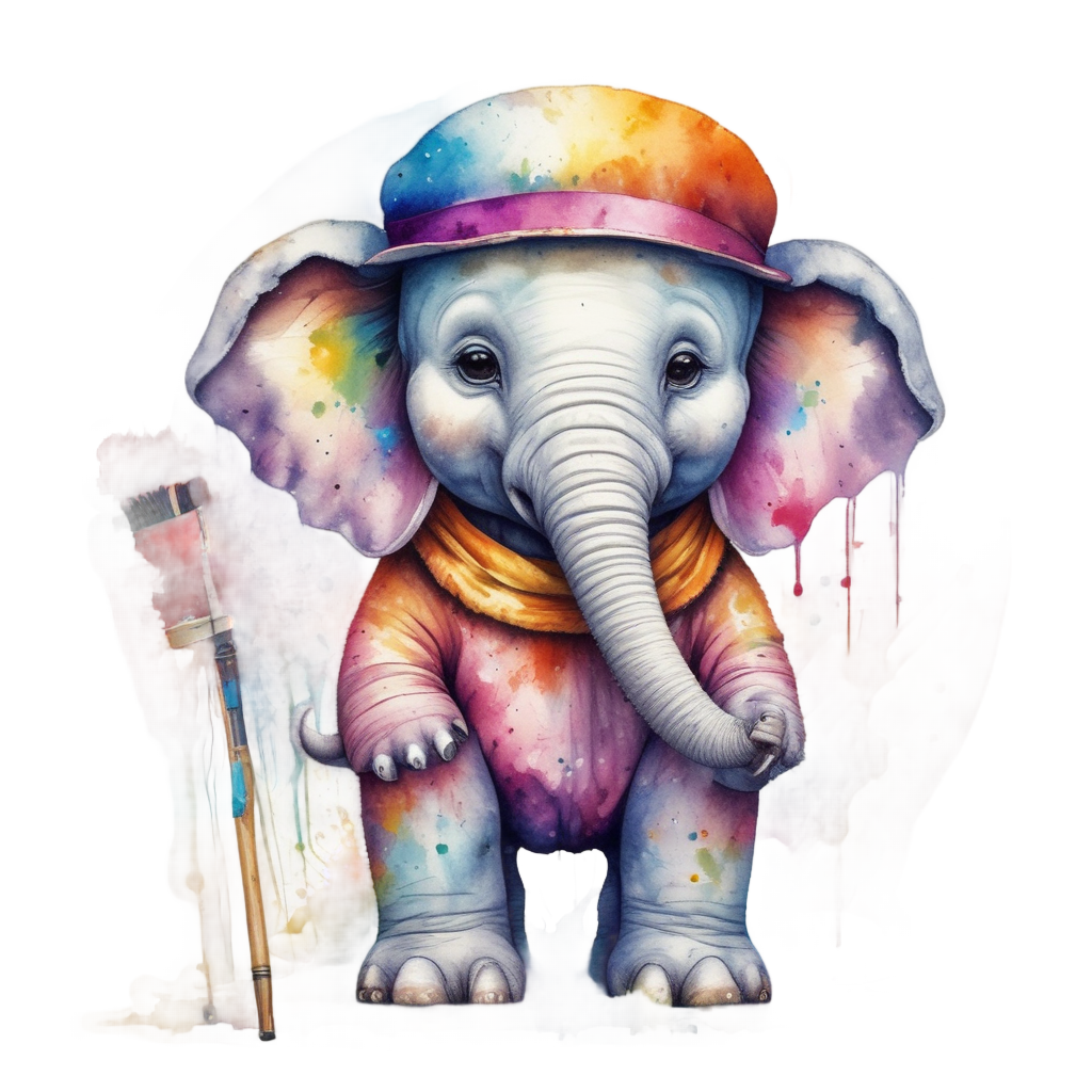 Artiste At Easel — safari nursery stickers