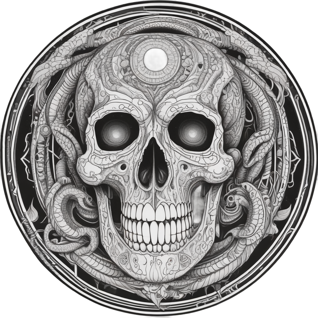 Astral Serpent Ascension — gothic stickers