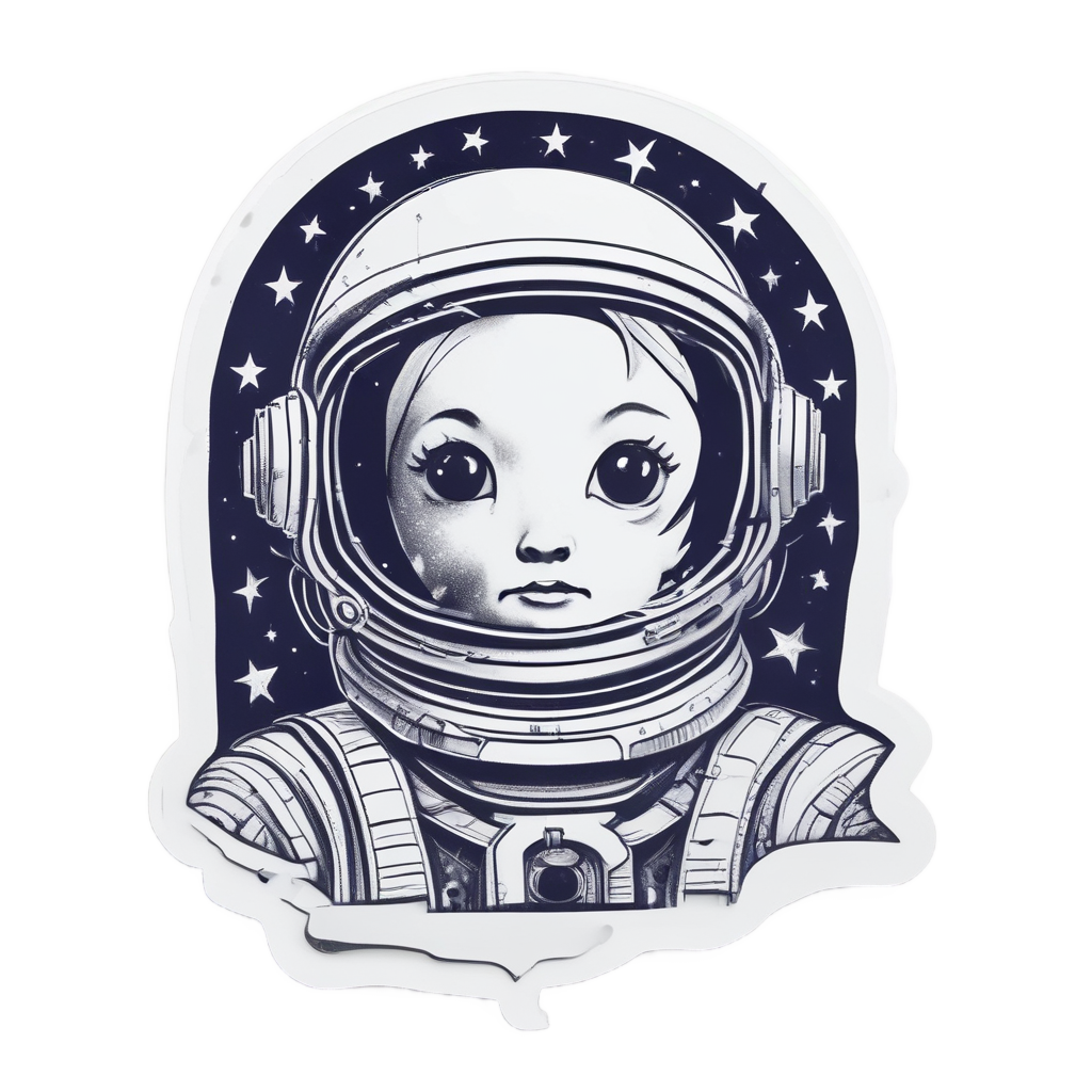 Astronaut Bolt — high voltage stickers