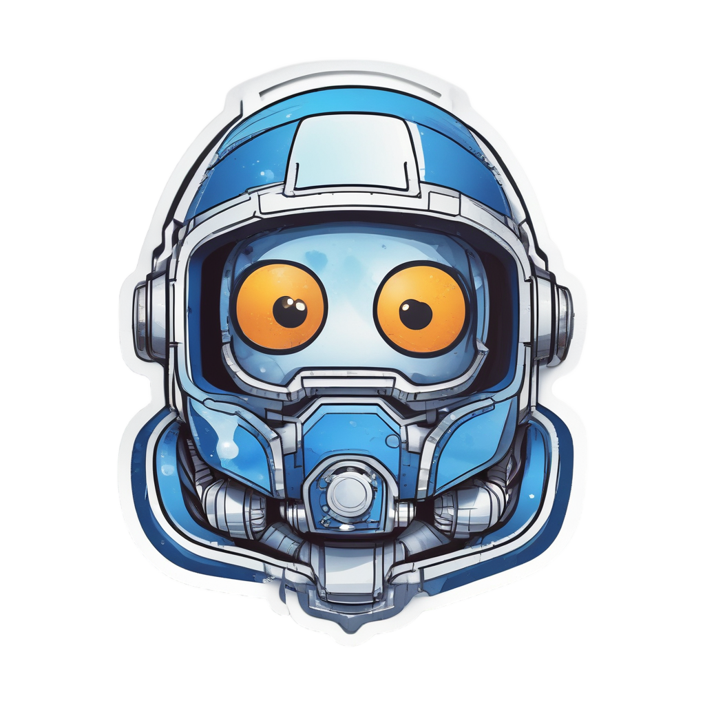 Astronaut Bolt Space — high voltage stickers