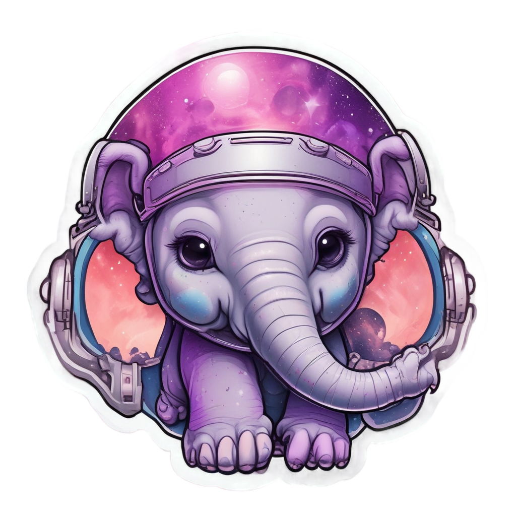 Astronaut Helmet Float — safari nursery stickers