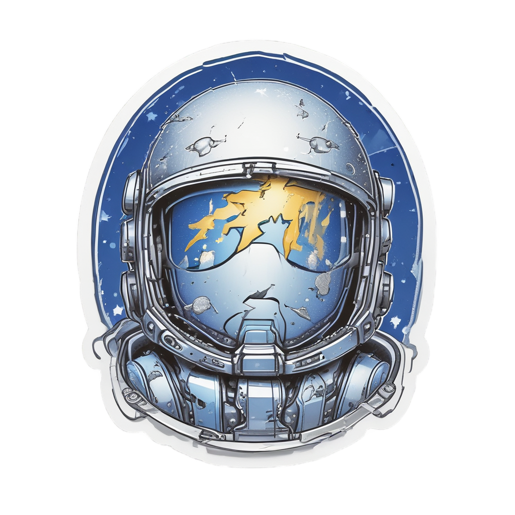 Astronaut Lightning Explorer — high voltage stickers