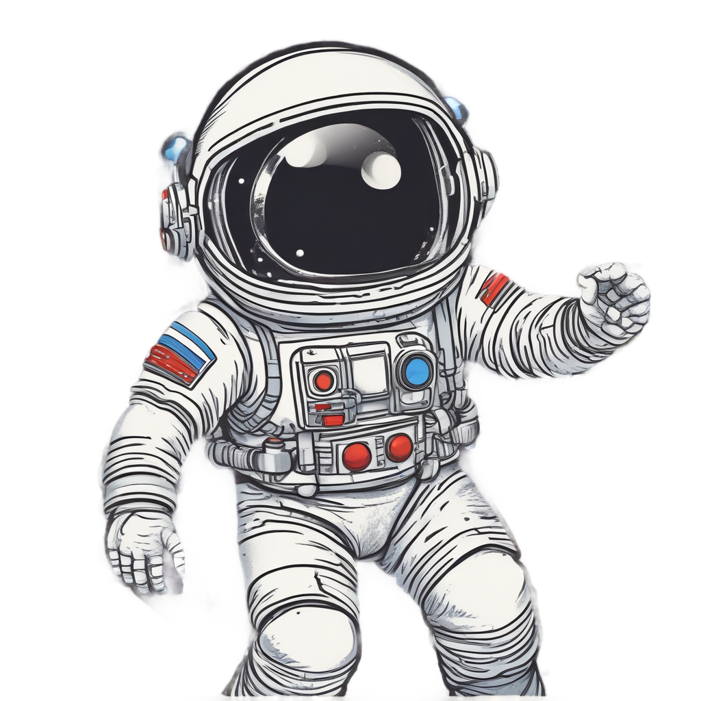Astronaut Space Star — ocean nursery stickers