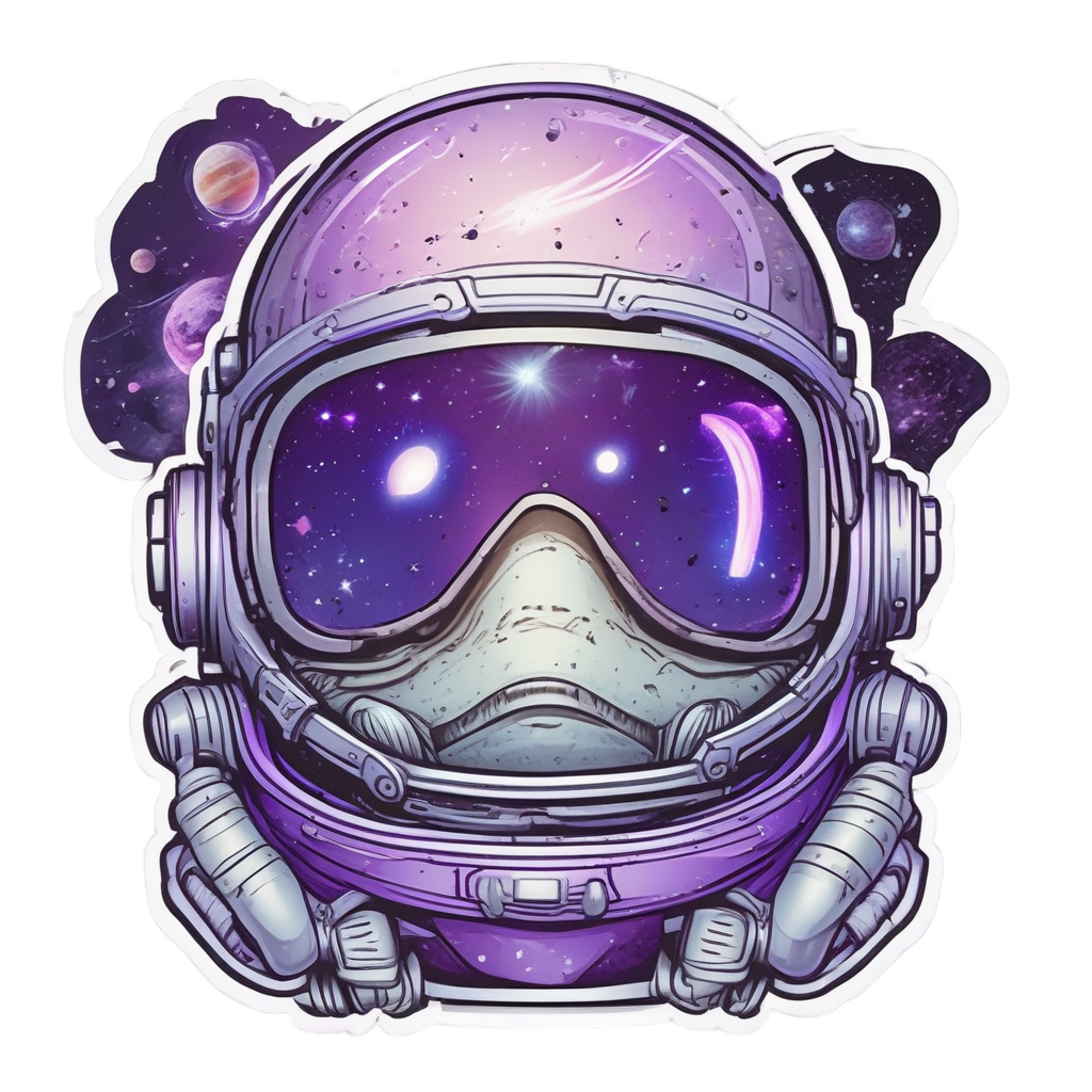 Astronaut Starfish Space — ocean nursery stickers