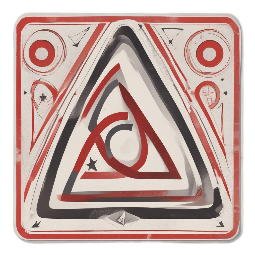 Atomic Age Warning — warning signage stickers