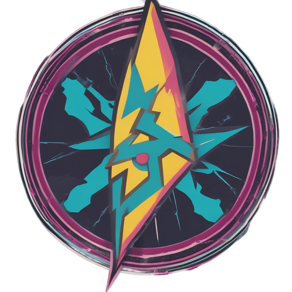 Atomic Spark Danger Sign — high voltage stickers