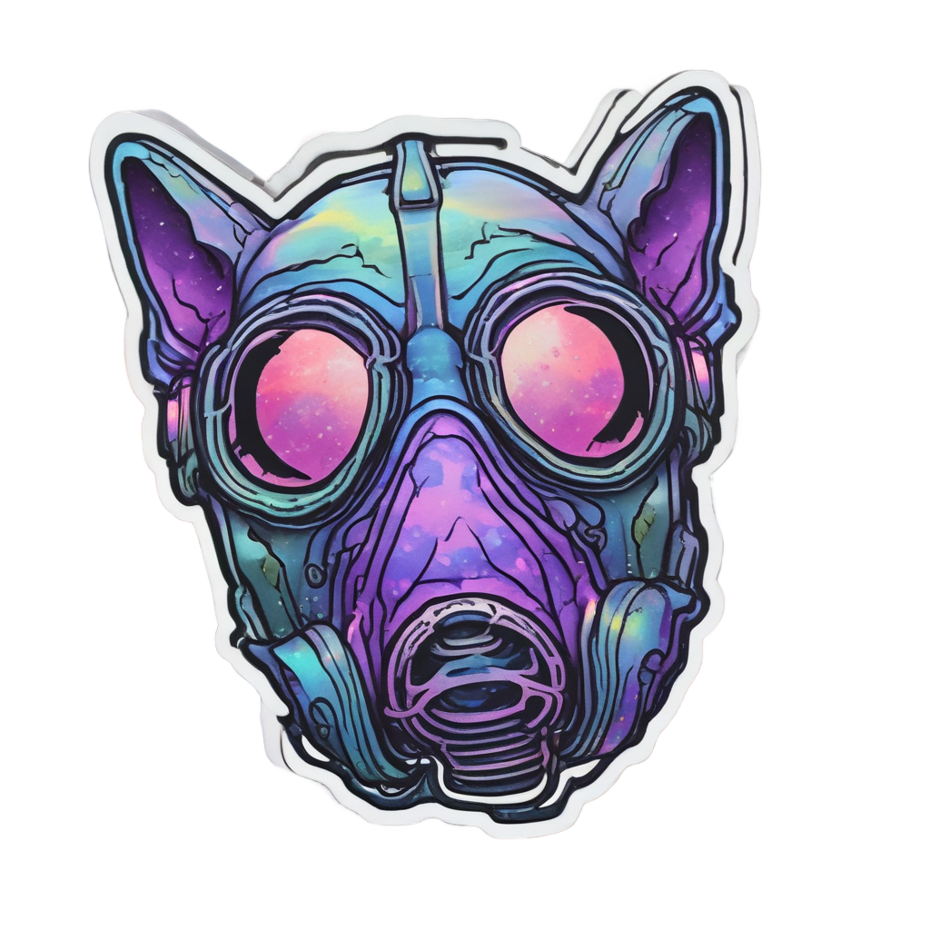 Aurora Canine Guardian — gas mask stickers