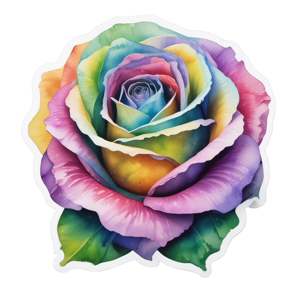 Aurora Rose — american traditional stickers