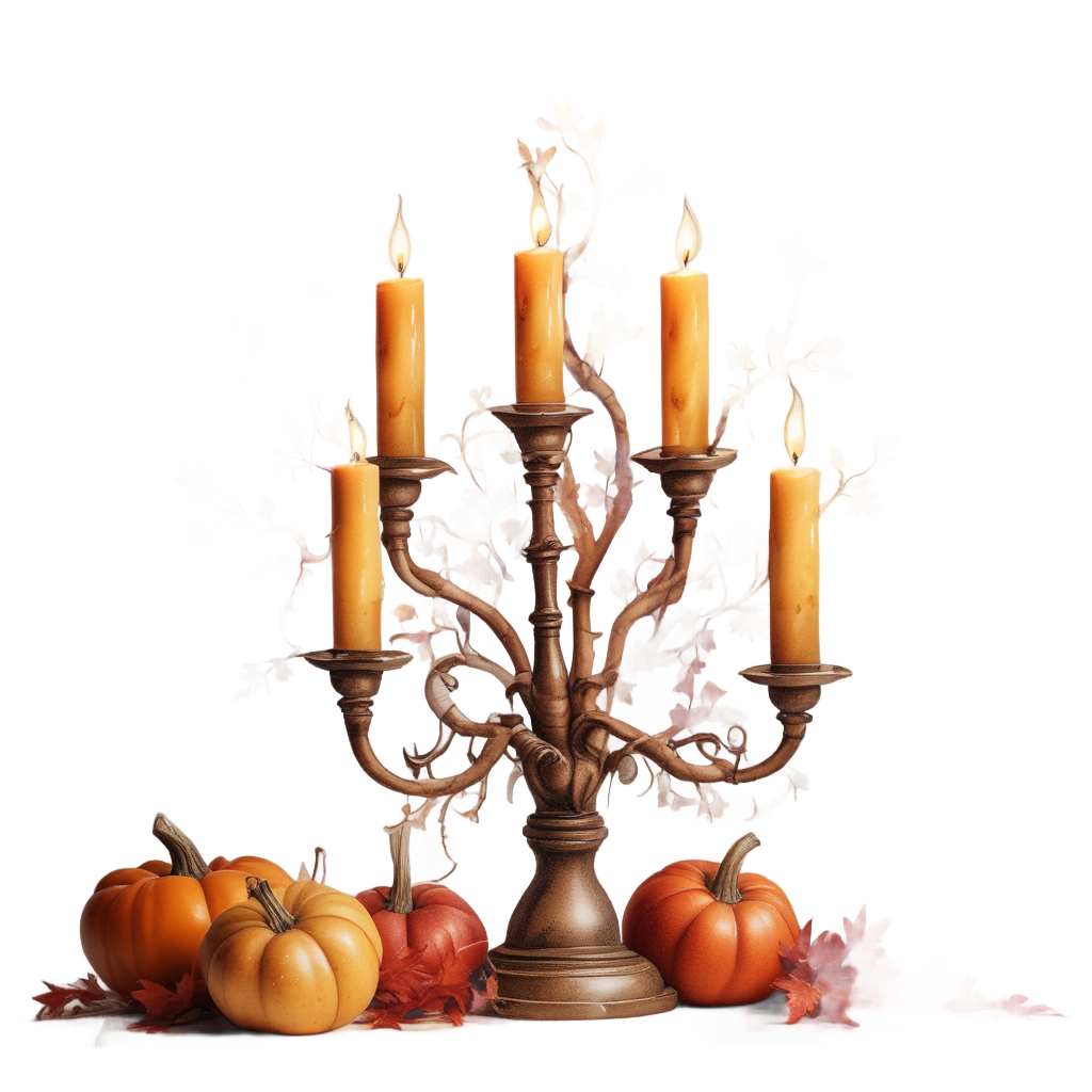 Autumn Harvest Candelabra — victorian gothic stickers