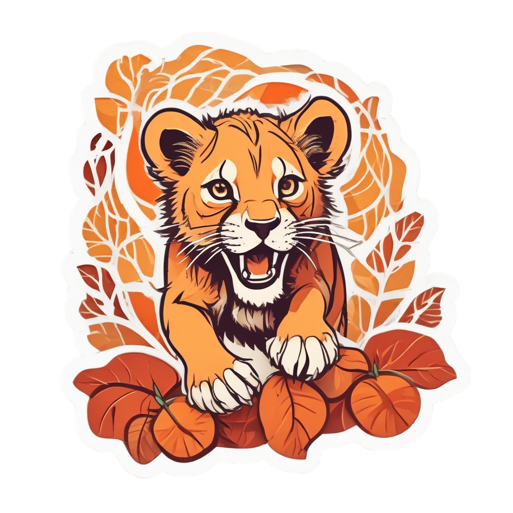 Autumn Leaf Hunter — safari nursery stickers