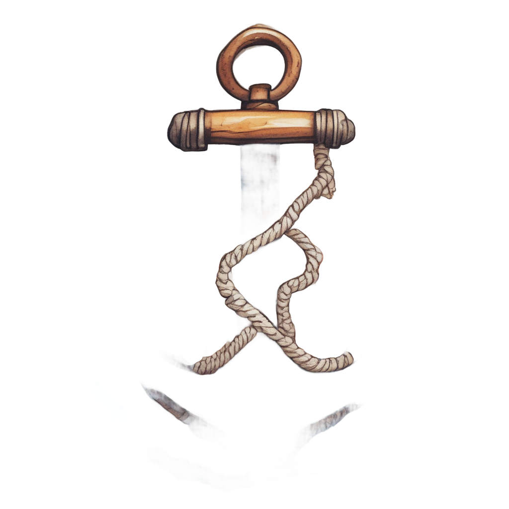 Autumn Leaves Anchor — american traditional stickers