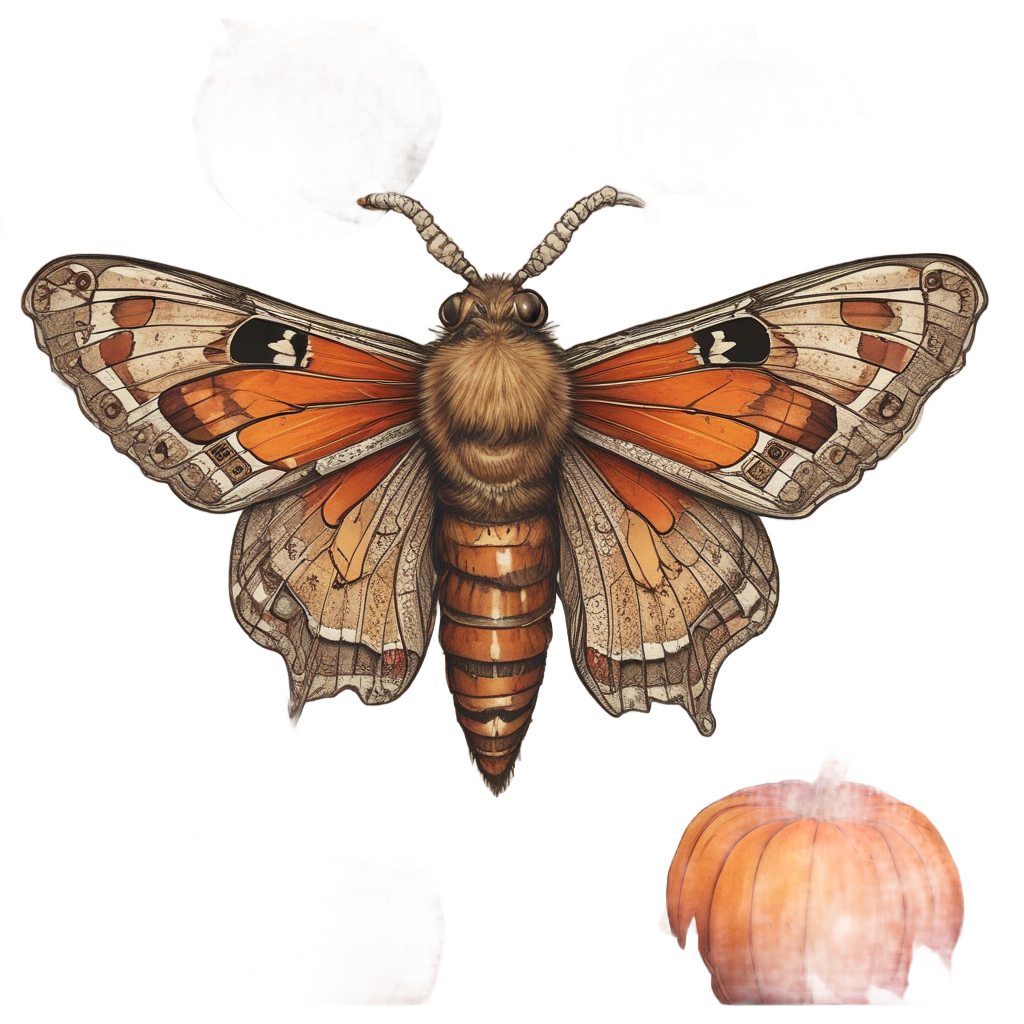 Autumn Wing Moth — moths & ravens stickers