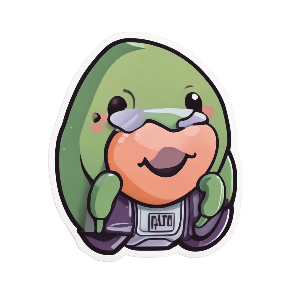 Avocado on a Racer — motorcycles stickers