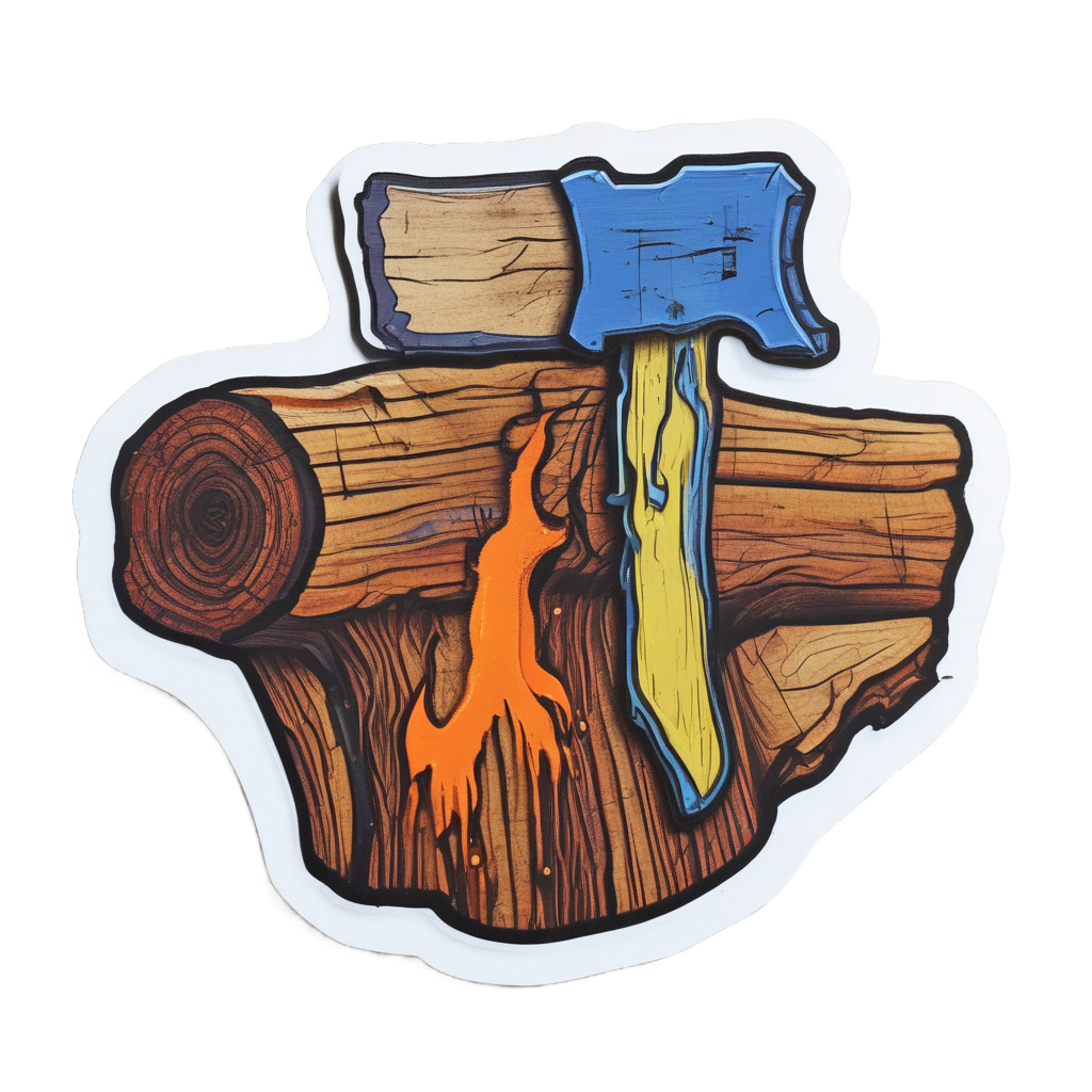 Axeman's Glow — outdoorsman stickers