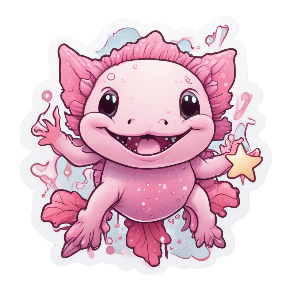 Axolotl Pal Promise — open road stickers