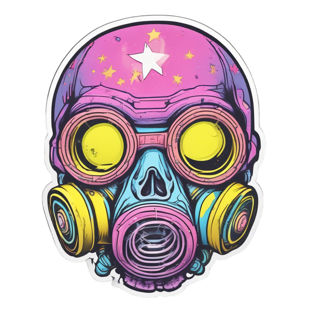 Baby Skull Innocent — gas mask stickers