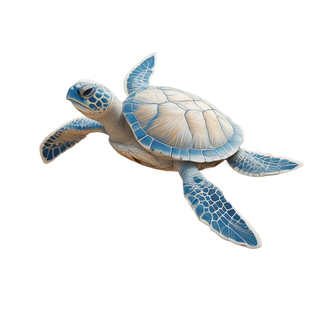 Baby Turtle on Sand — ocean nursery stickers
