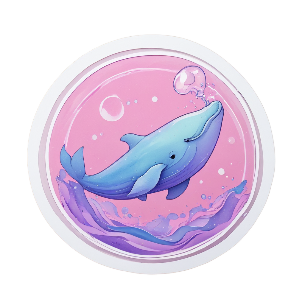 Baby Whale Bubble Blower — ocean nursery stickers