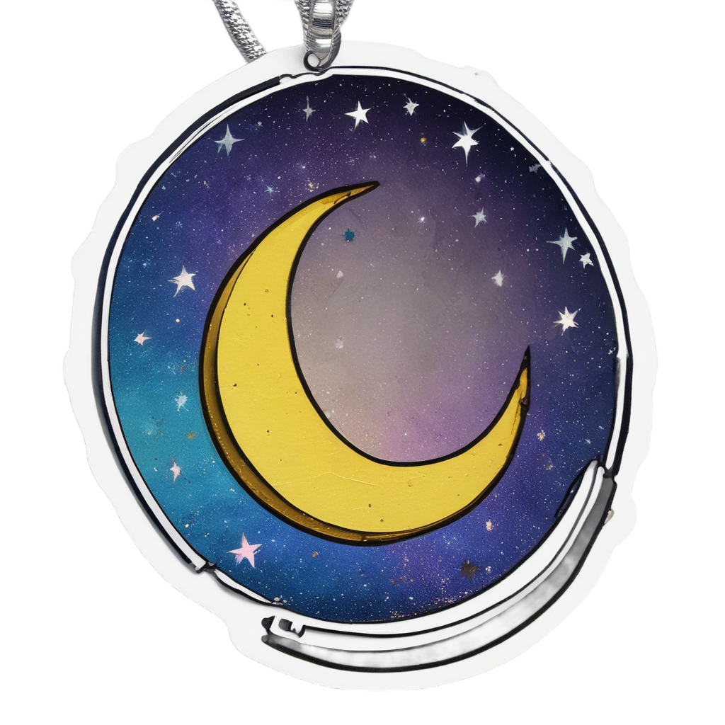Badge Crescent Moon — warning signage stickers