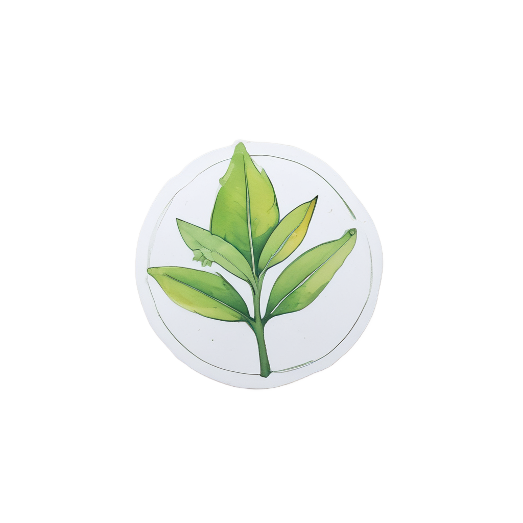 Badge with Plant Sprout — warning signage stickers