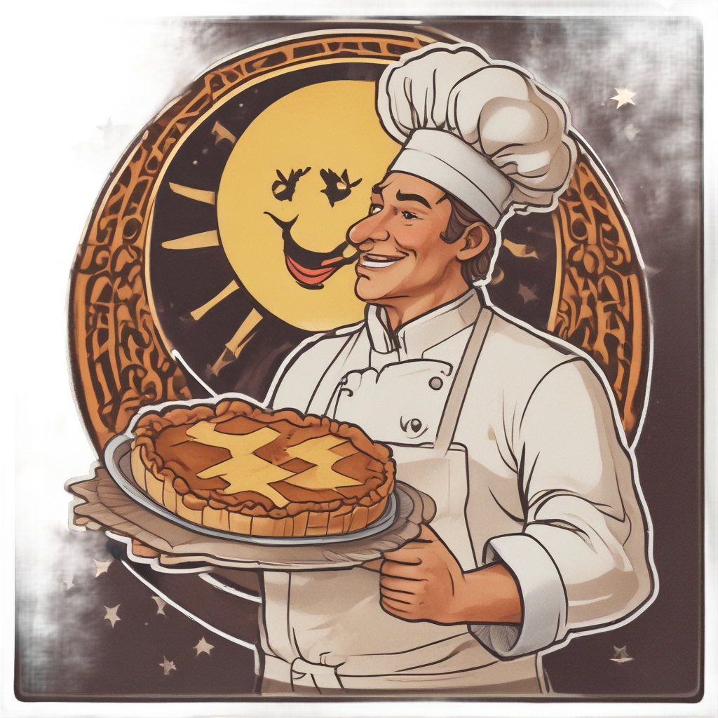Baking Solar Flare Pie — celestial nursery stickers