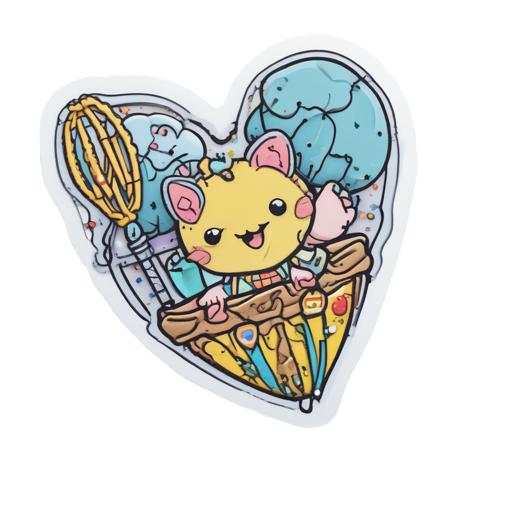 Baking Wire Heart — barbed wire stickers