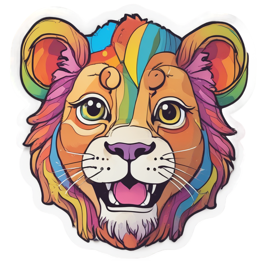 Balancing Ball Cub — safari nursery stickers